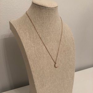 Rose Gold Moon Necklace